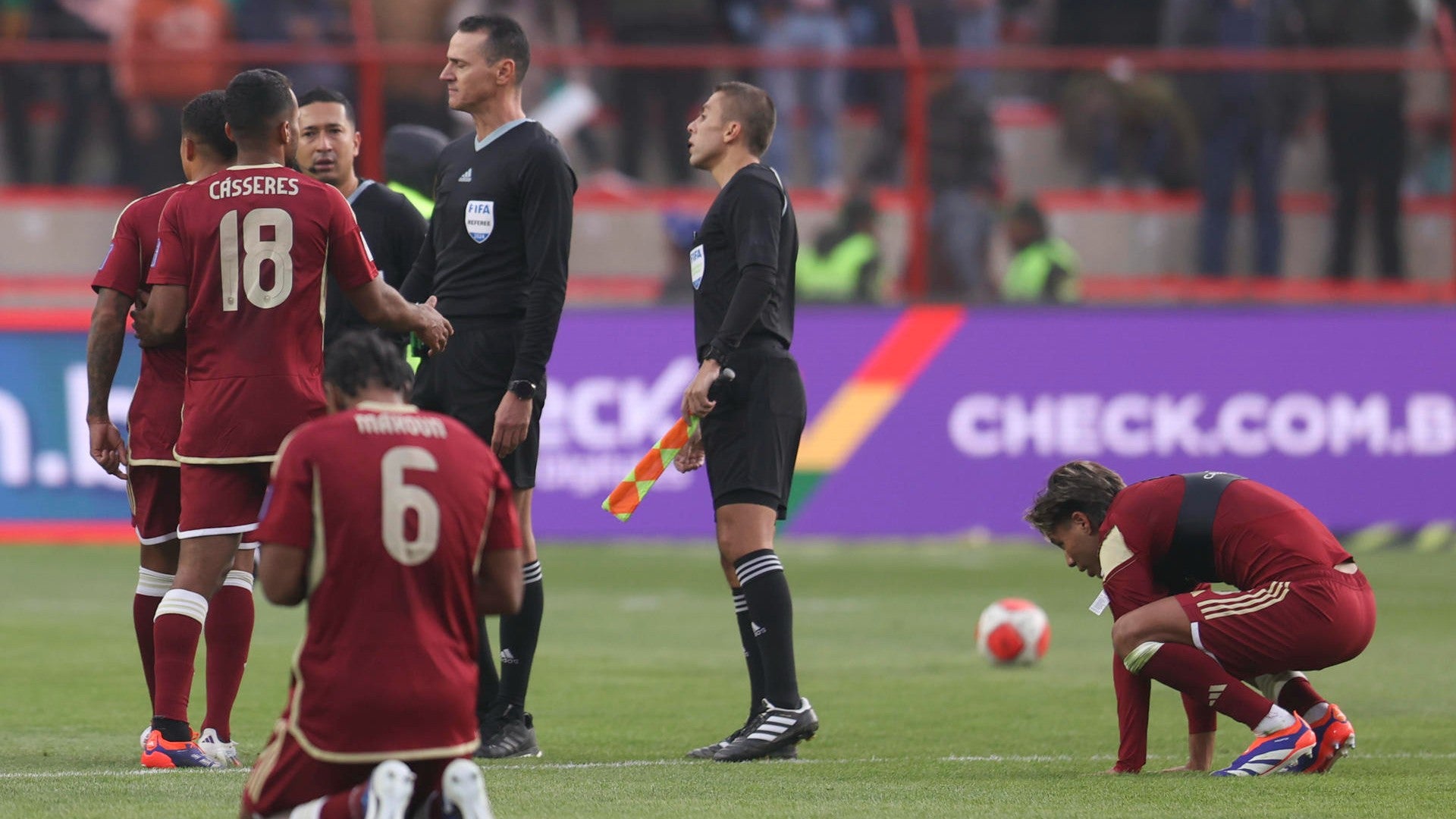 Jugadores de la Selección de Venezuela. (EFE) Jugadores de la Selección de Venezuela. (EFE)