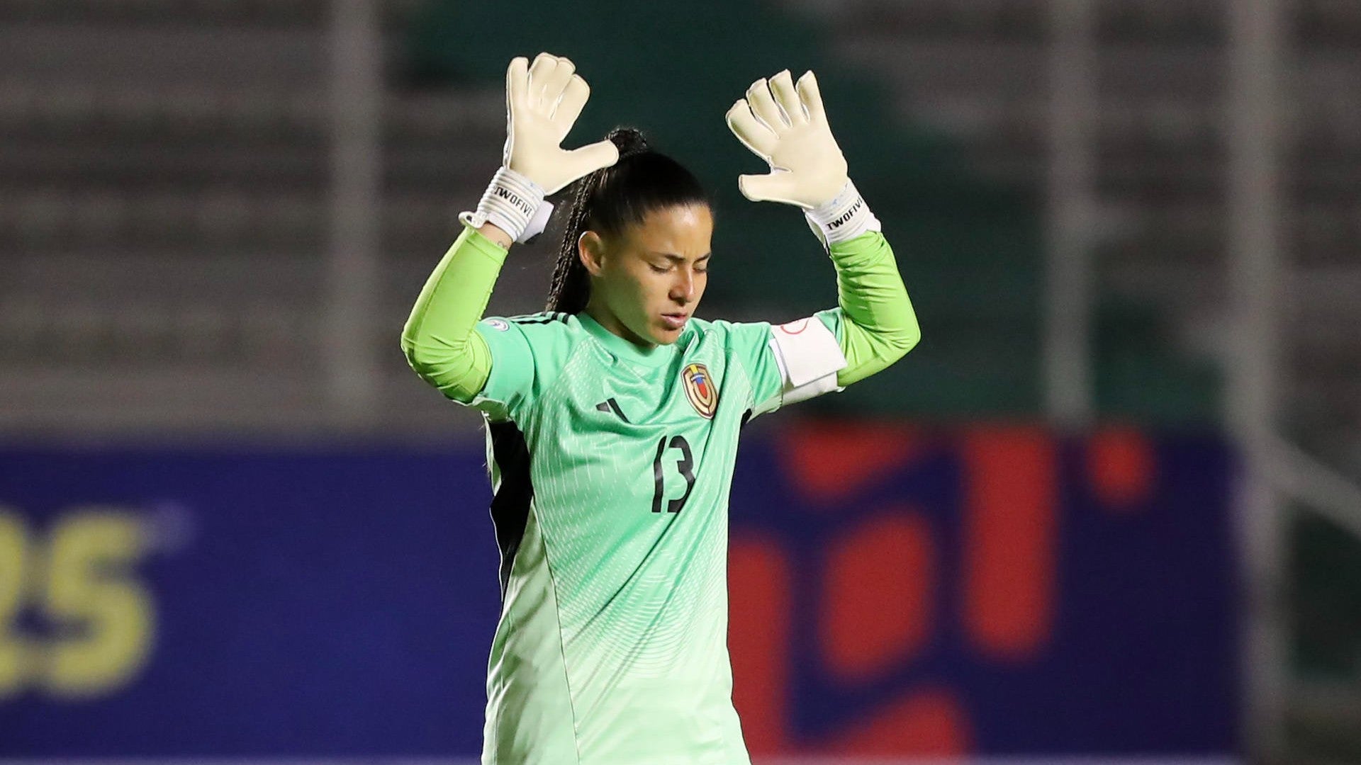 Nayluisa Cáceres, arquera de la selección venezolana de fútbol. (EFE) Nayluisa Cáceres, arquera de la selección venezolana de fútbol. (EFE)