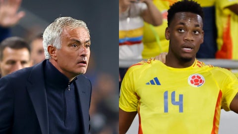José Mourinho, entrenador portugués / Jhon Durán, futbolista colombiano - Fotos: EFE