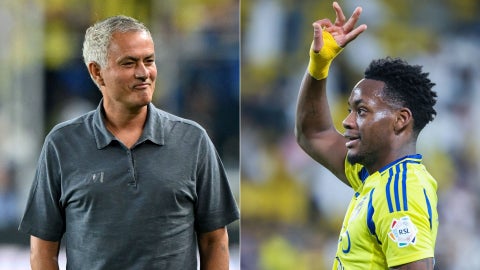 José Mourinho/ Jhon Durán - Fotos AFP
