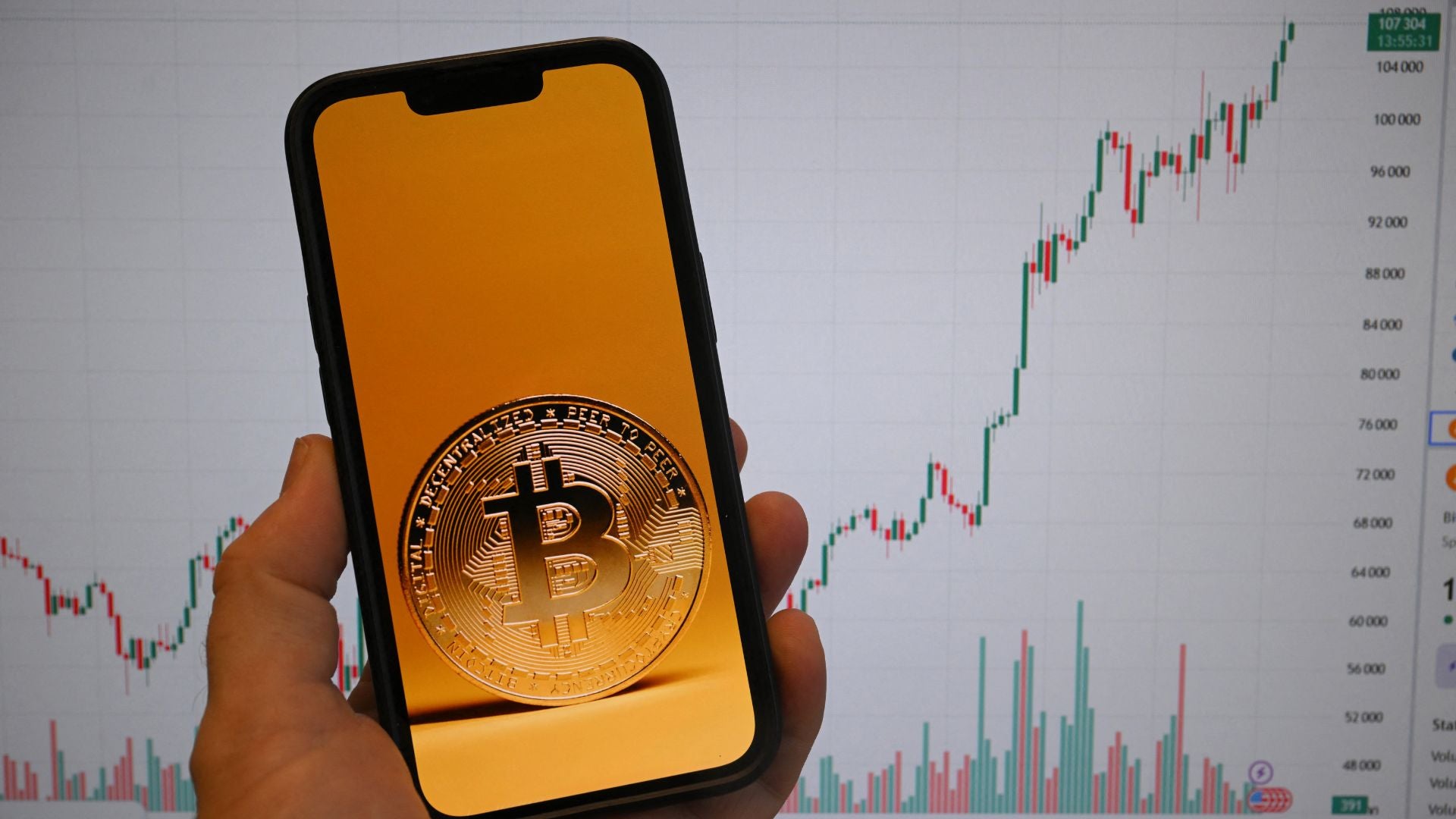 Foto de referencia del Bitcoin (AFP) Foto de referencia del Bitcoin (AFP)
