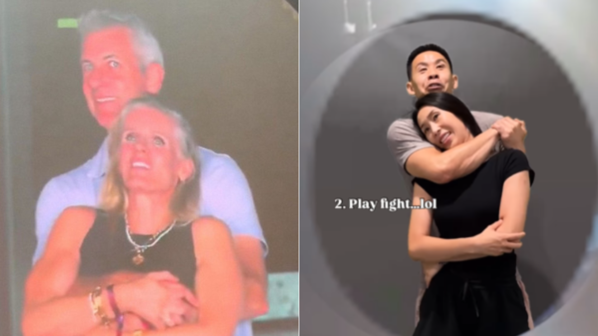 Una "kiss cam" se hizo viral al revelar una supuesta infidelidad en un concierto de Coldplay. Una "kiss cam" se hizo viral al revelar una supuesta infidelidad en un concierto de Coldplay.