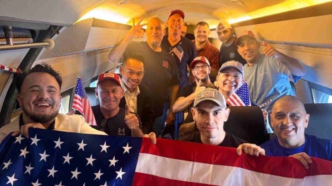 Estadounidenses liberados - Foto Enviado Presidencial Especial para Asuntos de Rehenes