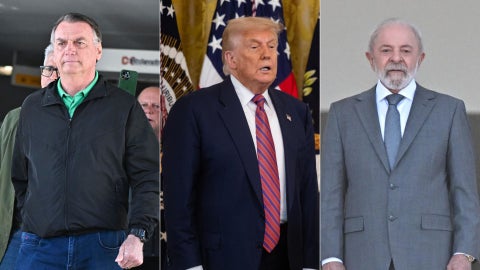 Jair Bolsonaro/ Donald Trump/ Luiz Inácio Lula da Silva - Fotos EFE