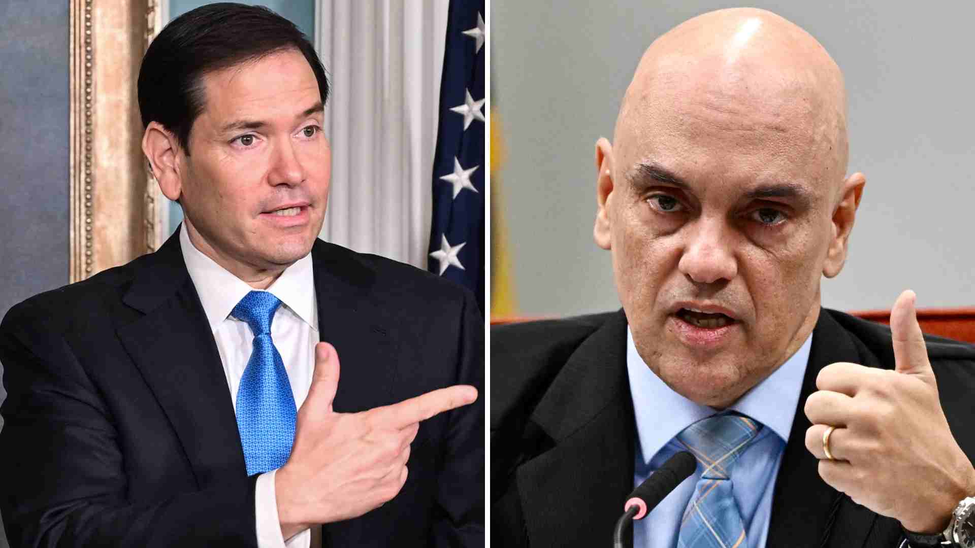 Marco Rubio y Alexandre de Moraes - AFP Marco Rubio y Alexandre de Moraes - AFP