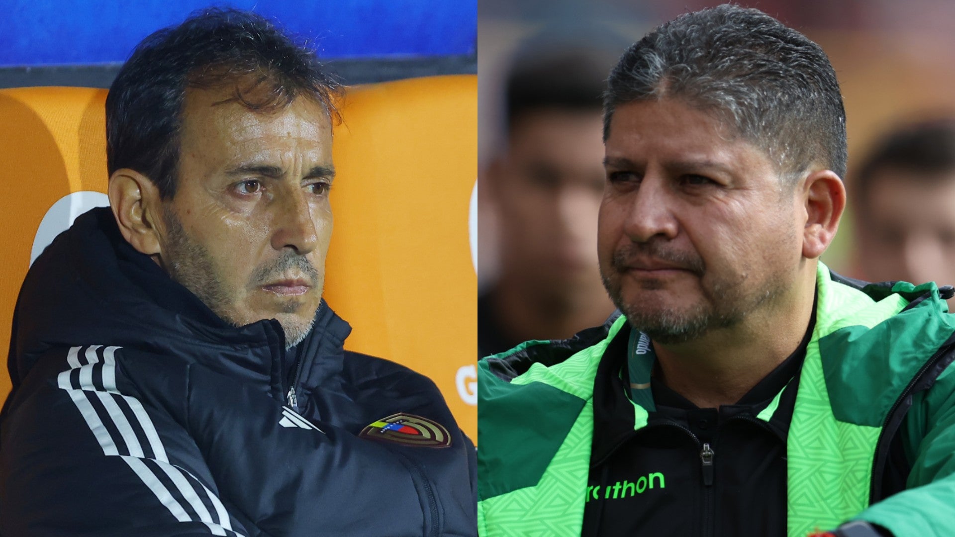 Fernando Batista, entrenador argentino / Óscar Villegas, entrenador boliviano - Fotos: EFE Fernando Batista, entrenador argentino / Óscar Villegas, entrenador boliviano - Fotos: EFE