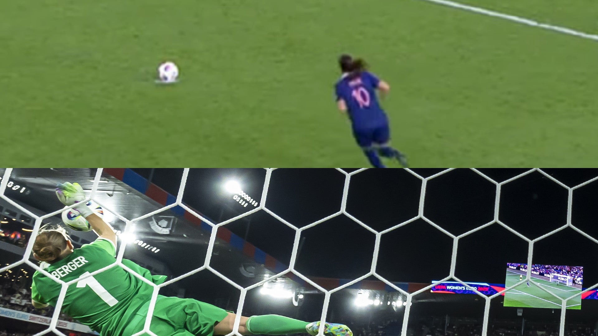 Tanda de penaltis entre Francia y Alemania (fútbol femenino) de cuartos de final de la EURO 2025 - Fotos: X / EFE Tanda de penaltis entre Francia y Alemania (fútbol femenino) de cuartos de final de la EURO 2025 - Fotos: X / EFE
