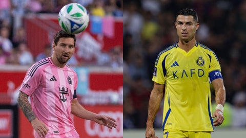 Lionel Messi, futbolista argentino / Cristiano Ronaldo, futbolista portugués - Fotos: EFE