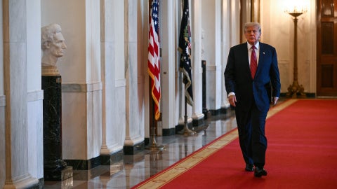 Donald Trump, presidente de EE. UU. (AFP)
