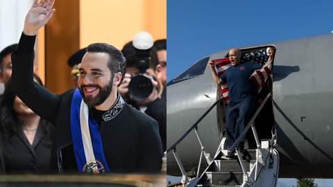 Nayib Bukele - Estadounidense liberado (AFP)