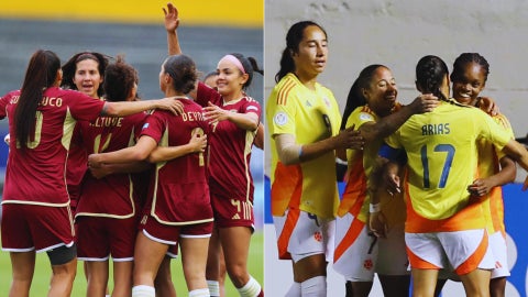 Selecciones femeninas de Venezuela y Colombia - Fotos EFE