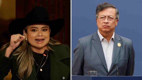 Lina Garrido y Gustavo Petro - EFE