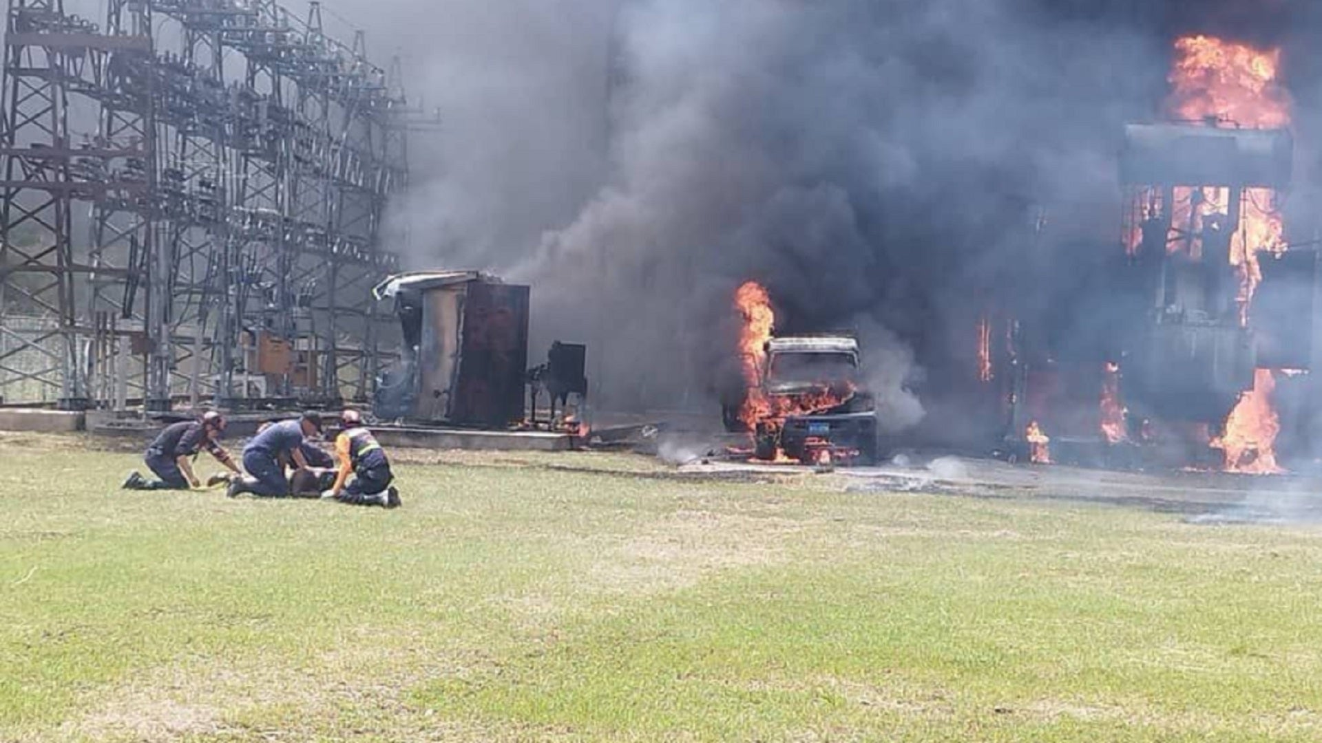Incendio subestación eléctrica