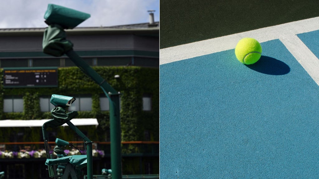 Ojos de halcón en Wimbledon - Foto AFP/ Cancha de tenis - Foto de referencia Canva