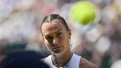La tenista bielorrusa Aryna Sabalenka. (AFP)