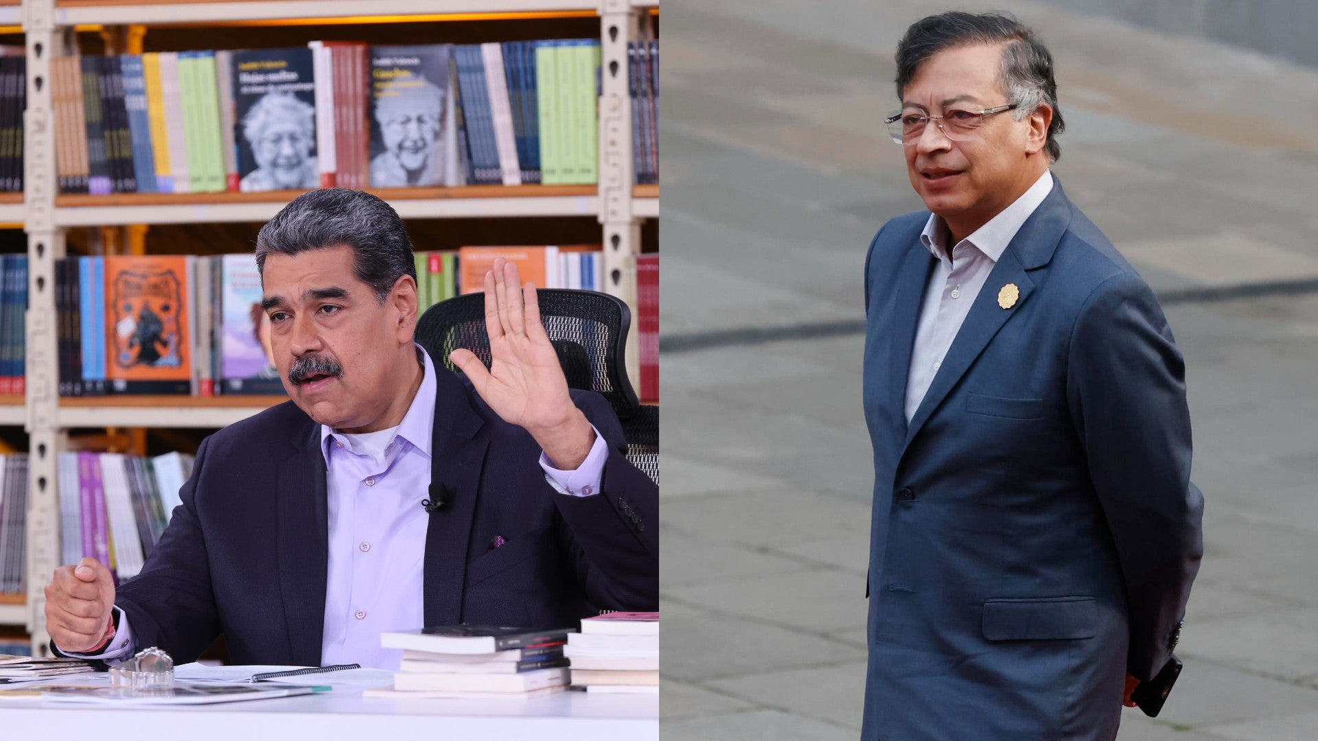 Nicolás Maduro y Gustavo Petro. (EFE) Nicolás Maduro y Gustavo Petro. (EFE)