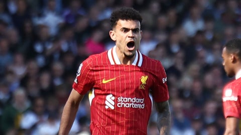 Luis Díaz con el Liverpool - Foto EFE