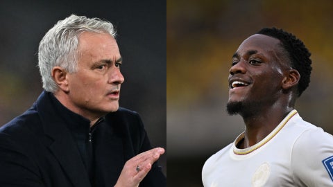 José Mourinho y Jhon Jáder Durán | Foto: AFP