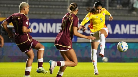 Venezuela ante Colombia en la COpa América femenia Ecuador 2025 - Foto: EEF