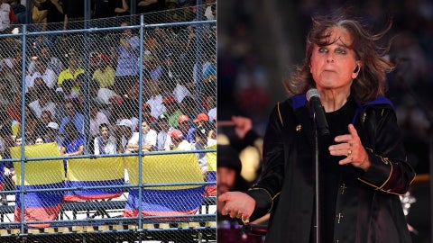Afición colombiana/ Ozzy Osbourne - Fotos AFP