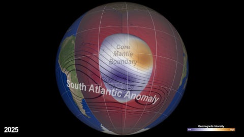 Anomalía del Atlántico Sur - Foto NASA