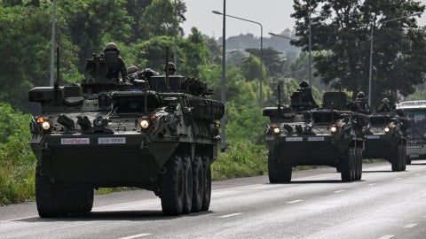 Tanques en Tailandia (AFP)