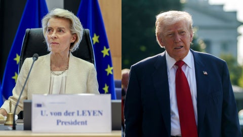 Ursula von der Leyen y Donald Trump (EFE)