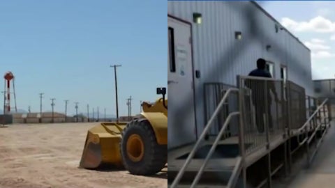 Construcción de un nuevo centro de detención de migrantes en EE. UU. / FOTO: captura de video