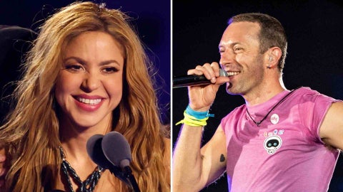 Shakira y Chris Martin -EFE