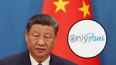 Xi Jinping, presidente de China / OnlyFans, red social - Fotos: EFE / X