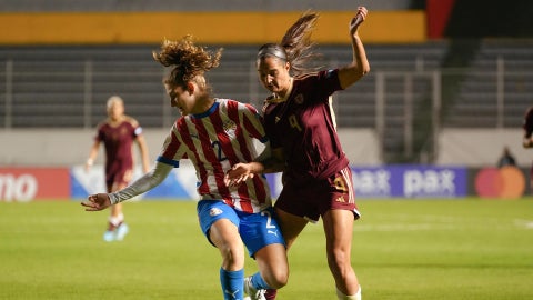Deyna Castellanos en el partido entre Venezuela y Paraguay en la Copa América femenina 2025 - Foto: EFE
