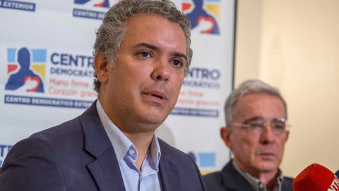Iván Duque y Álvaro Uribe - EFE