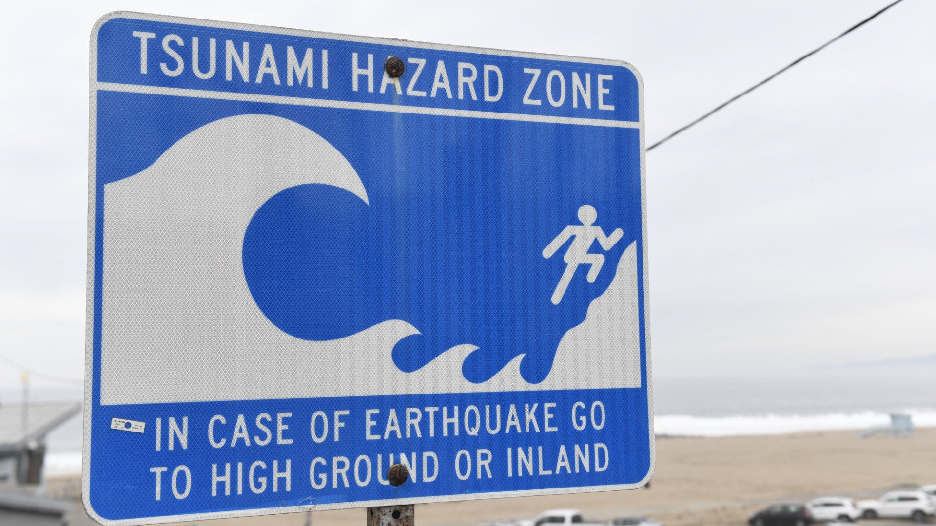 Aviso de alerta de tsunami en California - Foto de referencia: AFP Aviso de alerta de tsunami en California - Foto de referencia: AFP