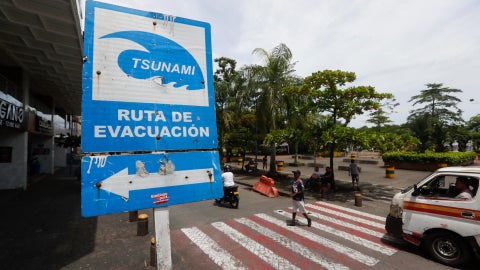 Ruta de evacuación en Buenaventura, Colombia - Foto: EFE