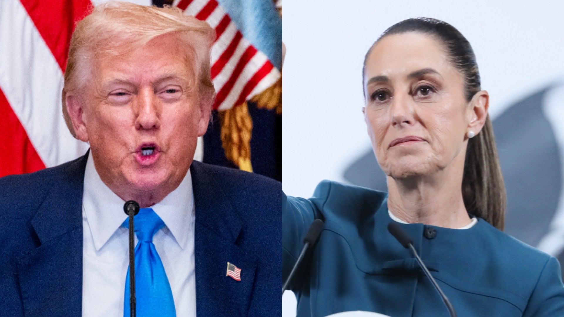Trump y Sheinbaum - Fotos: EFE Trump y Sheinbaum - Fotos: EFE