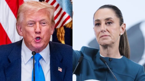Trump y Sheinbaum - Fotos: EFE