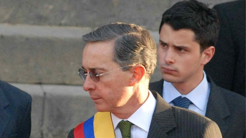 Álvaro Uribe Vélez y su hijo Tomás Uribe Moreno - EFE