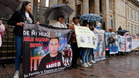 Familiares piden la liberaciones de colombianos detenidos en Venezuela - Foto: EFE