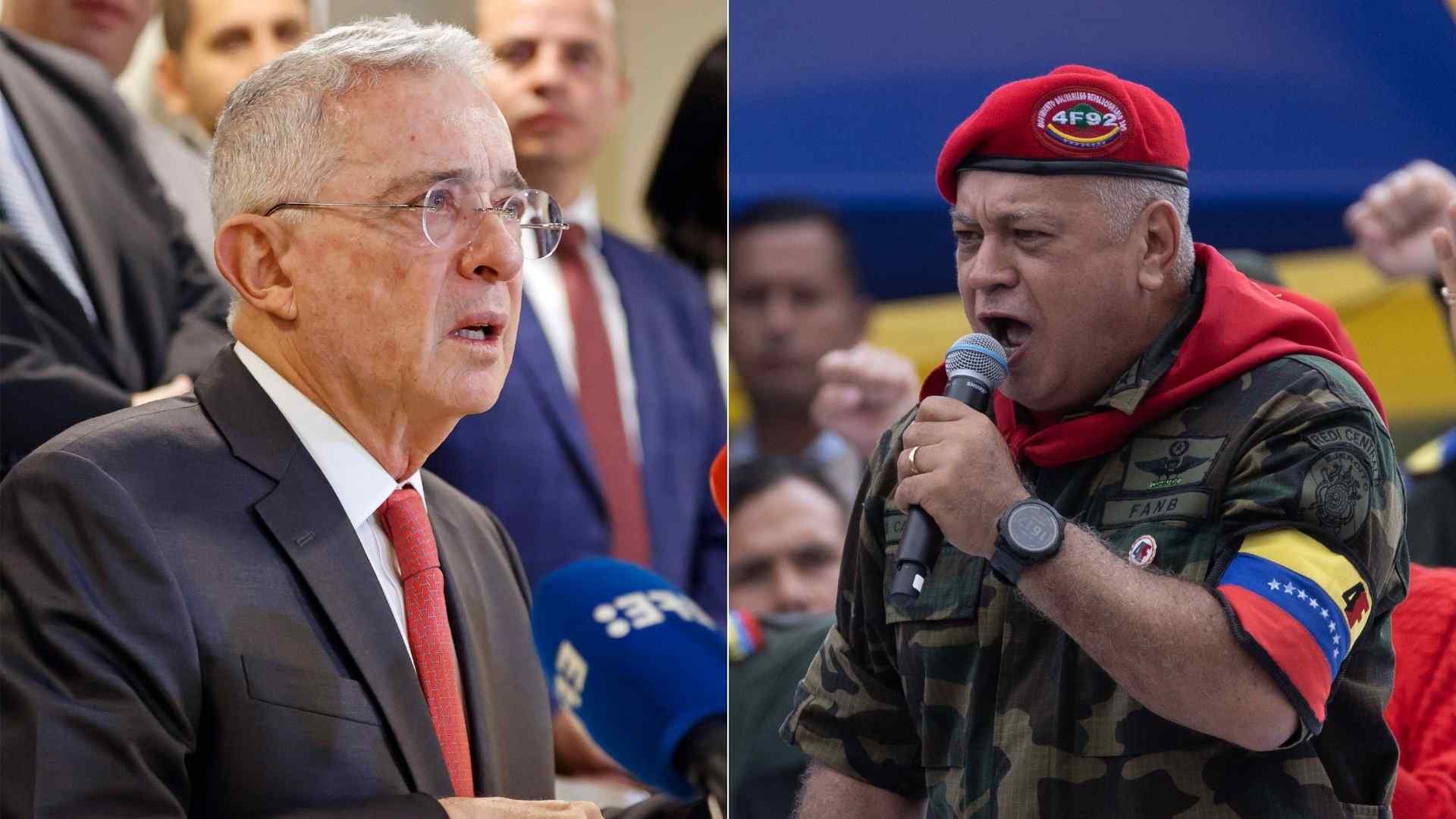 Álvaro Uribe y Diosdado Cabello - EFE Álvaro Uribe y Diosdado Cabello - EFE