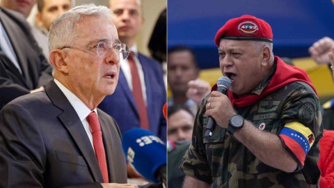 Álvaro Uribe y Diosdado Cabello - EFE