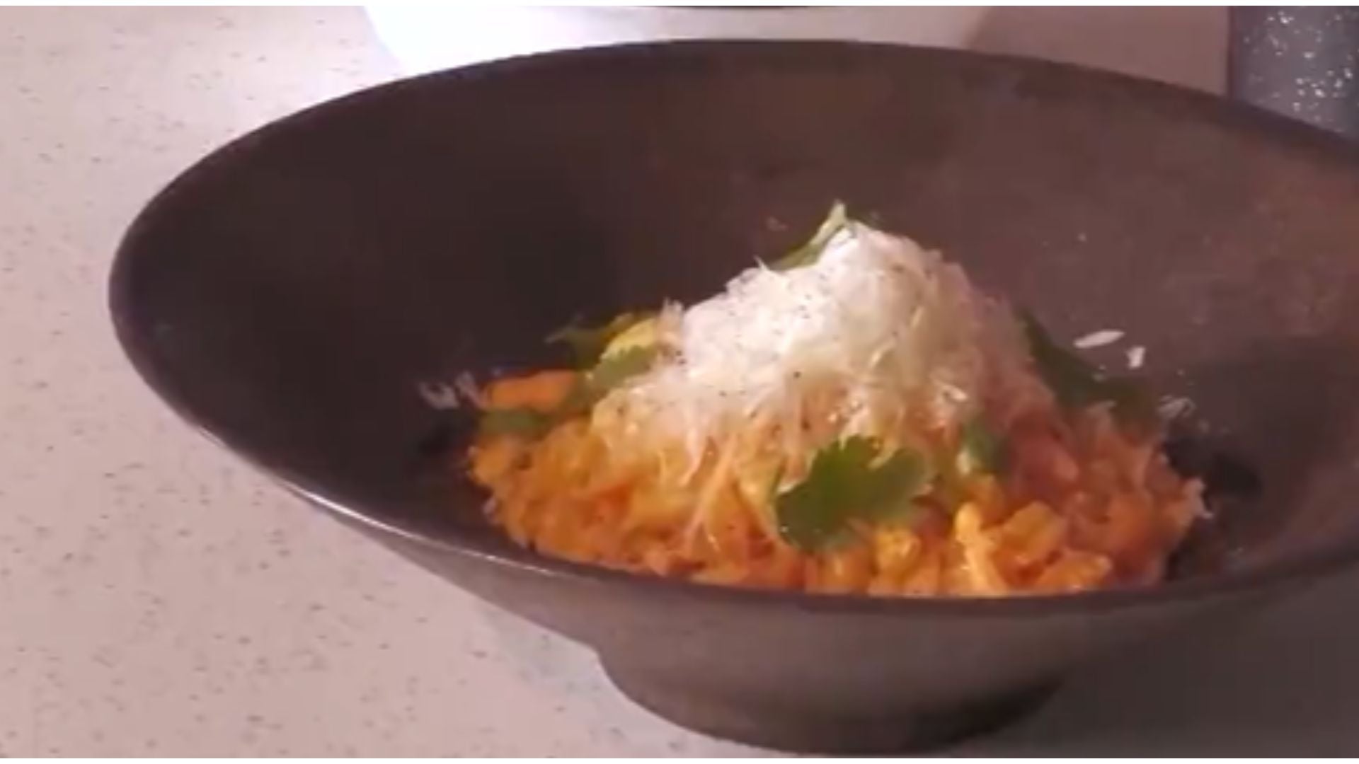 Receta de orzotto de ají y maíz - Foto: captura Nuestra Tele Internacional