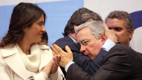 Senadora Paloma Valencia y expresidente Álvaro Uribe - Foto EFE