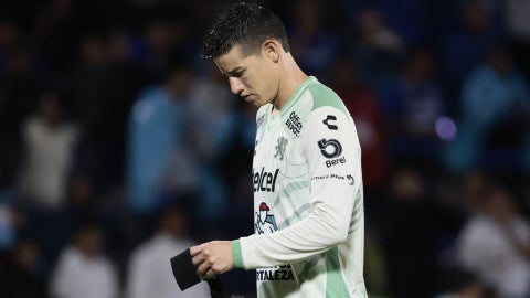 El mediocampista James Rodríguez con el club León. (EFE)
