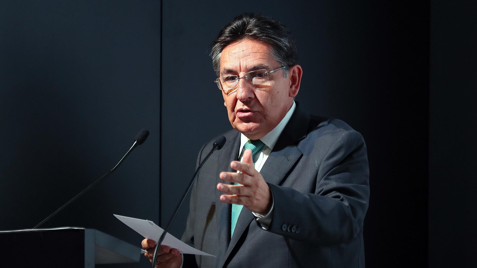 El exfiscal Néstor Humberto Martínez. (EFE) El exfiscal Néstor Humberto Martínez. (EFE)