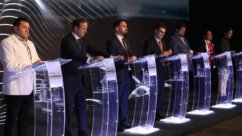Debate presidencial en Bolivia / FOTO: EFE