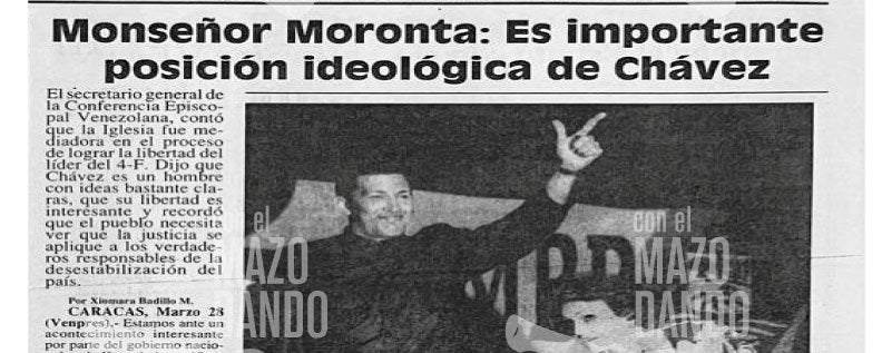 Titular de Chávez y Moronta