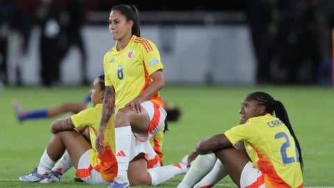 Selección Colombia femenina tras perder la final de la Copa América - Foto: EFE