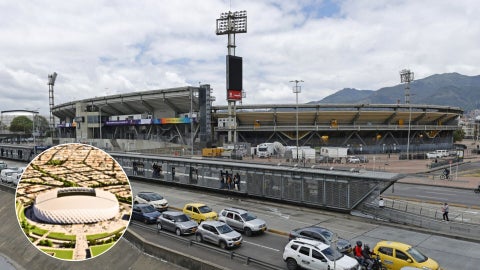 Nemesio Camacho 'El Campín' - Foto EFE/ Nuevo estadio de Bogotá - Foto Alcaldía de Bogotá