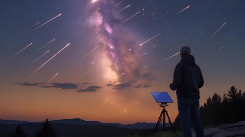 Varias lluvias de meteoros se encuentran activas entre los últimos días de julio y los primeros de agosto - Imagen CANVA