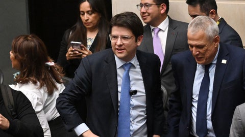 Miguel Uribe en el Senado de la República - Foto AFP
